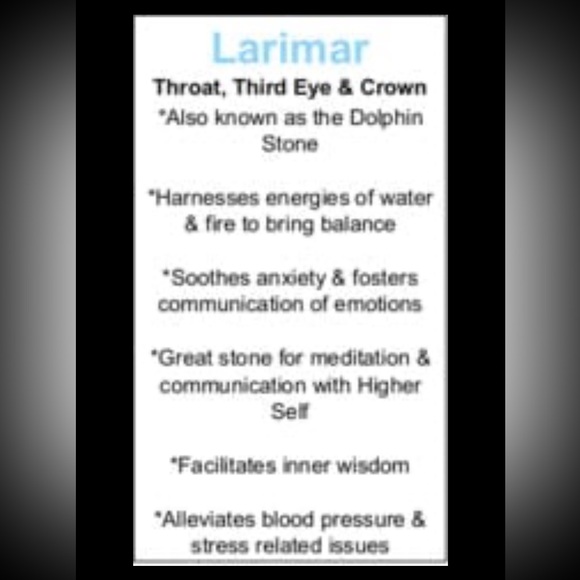 Delicate blue larimar crystal gemstone bracelet on brown cord - Picture 8 of 8